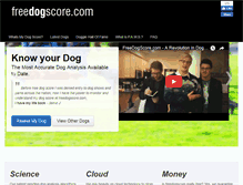 Tablet Screenshot of freedogscore.com